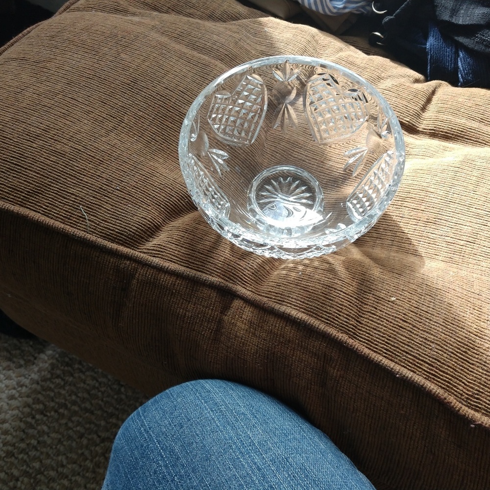 Crystal bowl 5 3/4 dia. 3 3/4 in height
